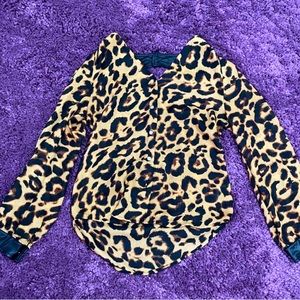 Cheetah print blouse- woman’s size small
